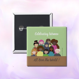 Las mujeres enfrentan el botón feminista