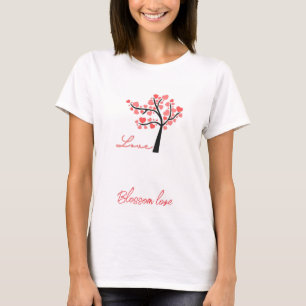 las mujeres florecen el amor con camiseta gratis