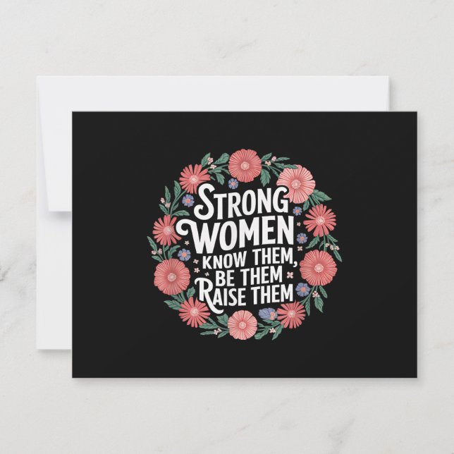 Las Mujeres Fuertes Saben Que Son Ellas Las Que La (Anverso)