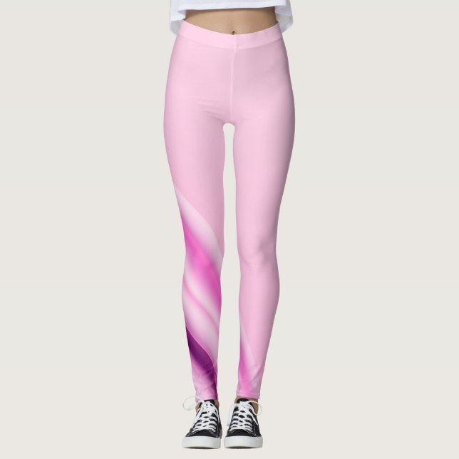 Las mujeres lucen leggings rosa claro (Anverso)