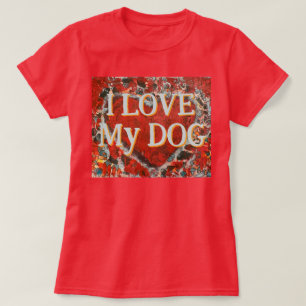 Las mujeres me encantan las camisetas del corazón