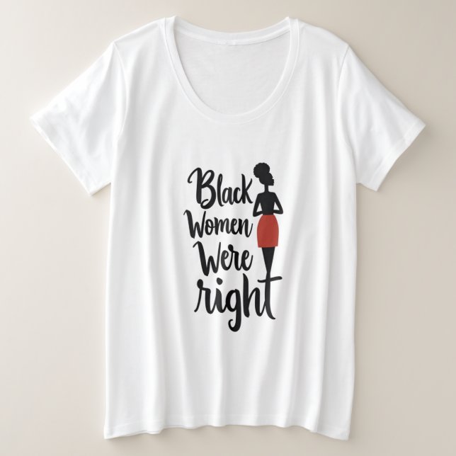 Las mujeres negras tenían razón - Declaración auda (Anverso del diseño)