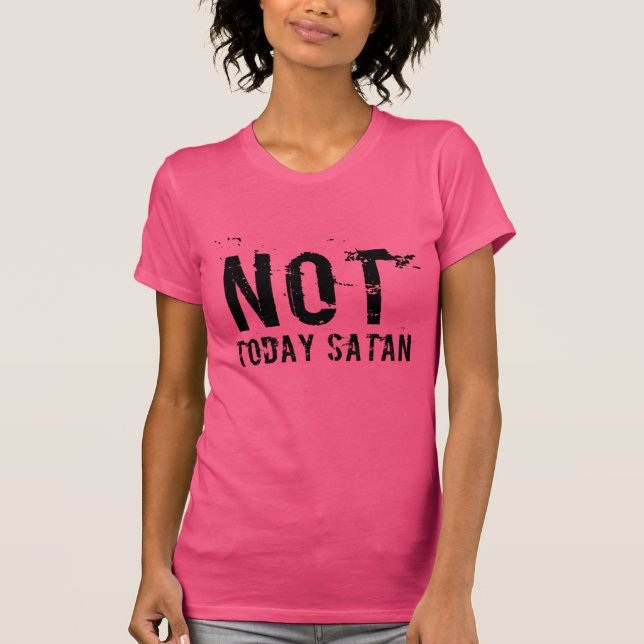 Las mujeres no son hoy camisetas de Satán (Anverso)