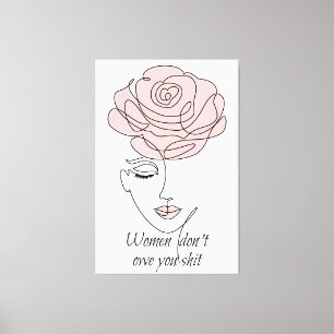 Las mujeres no te deben la impresión de tela