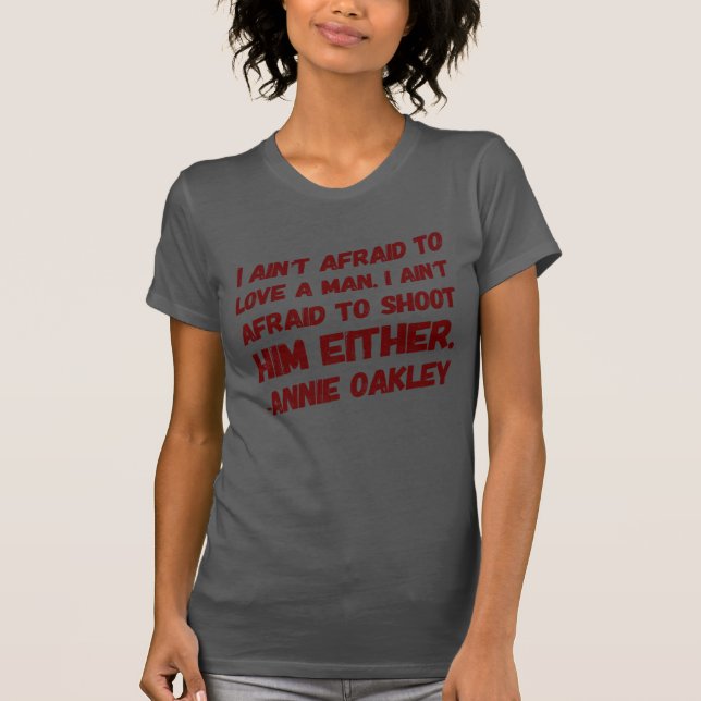 Las mujeres no tengo miedo de amar una camiseta gr (Anverso)