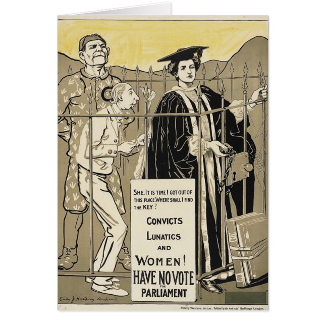 Las mujeres no tienen ningún voto (Frente)