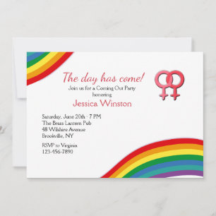 Las mujeres salen de la invitación de clóset