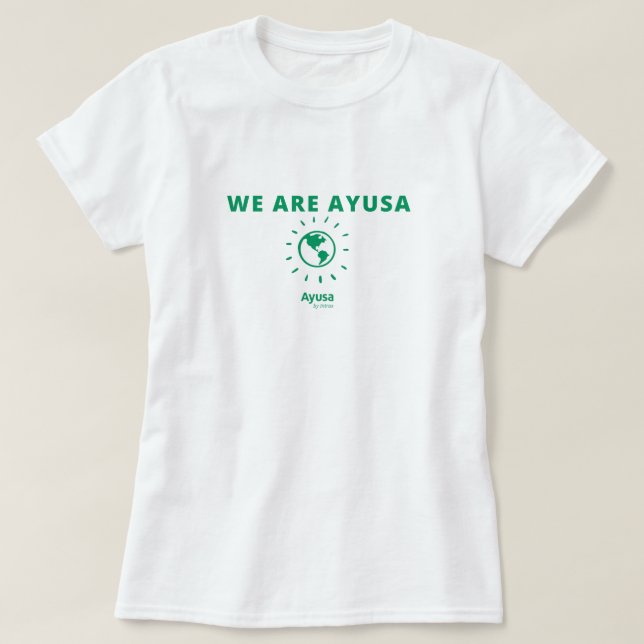 Las mujeres somos la camiseta Ayusa 2022 (Diseño del anverso)