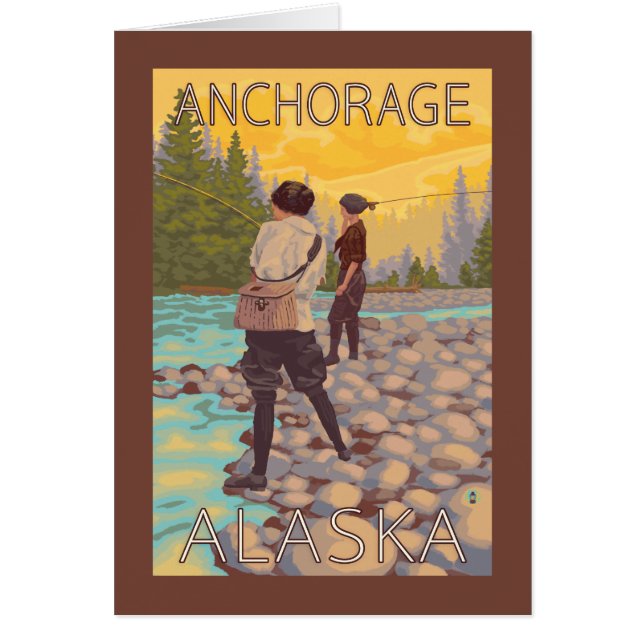 Las mujeres vuelan a la pesca - Anchorage, Alaska (Frente)