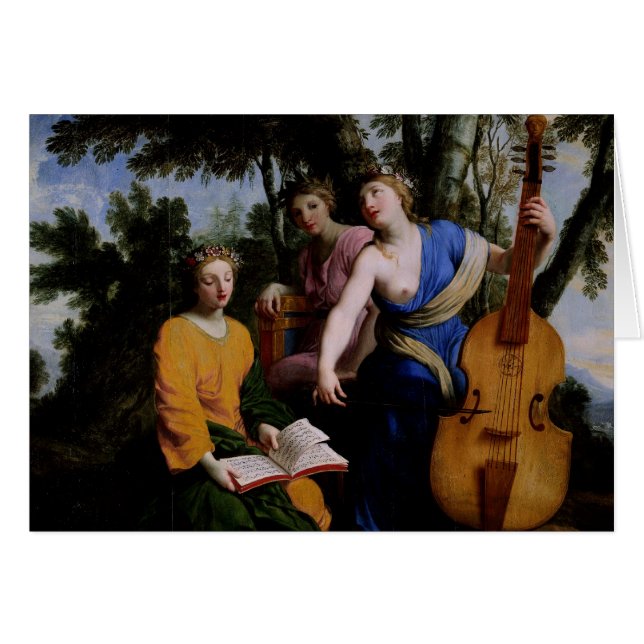 Las musas Melpomene, Erato y Polymnia, 1652-55 (Anverso (Horizontal))