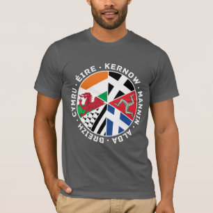 Las naciones celtas marcan camiseta masculina, gal