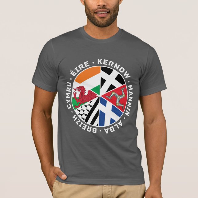 Las naciones celtas marcan camiseta masculina, gal (Anverso)