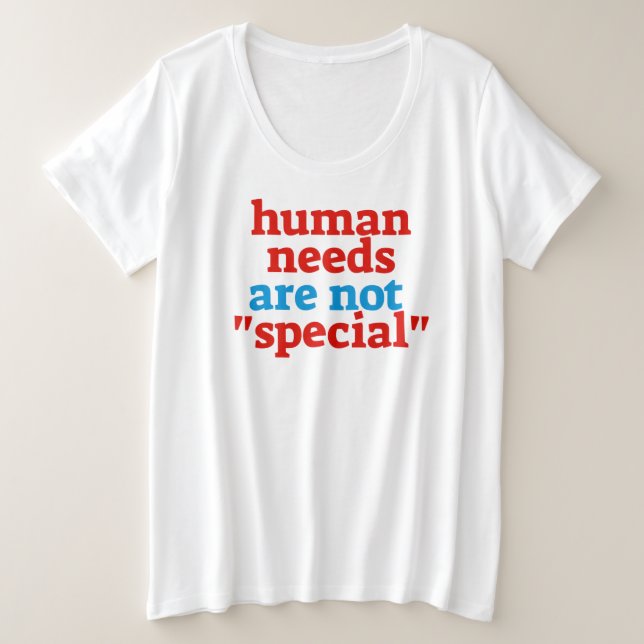 Las Necesidades Humanas No Son Necesidades Especia (Anverso del diseño)
