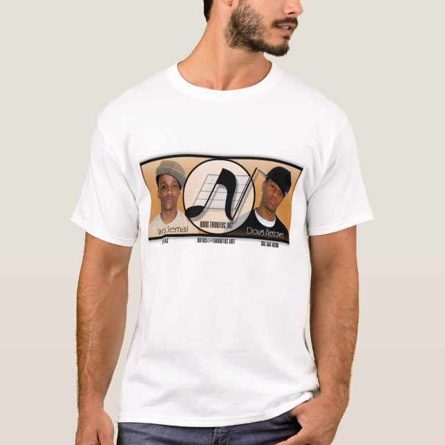 Las notas - camiseta de la tarjeta de visita (Anverso)