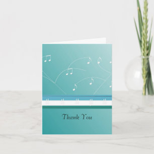 Las notas musicales de baile le agradecen