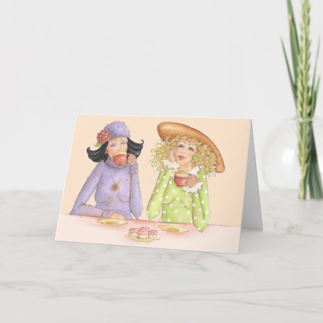 Las novias son hermanas - Tarjeta de saludo (Anverso)