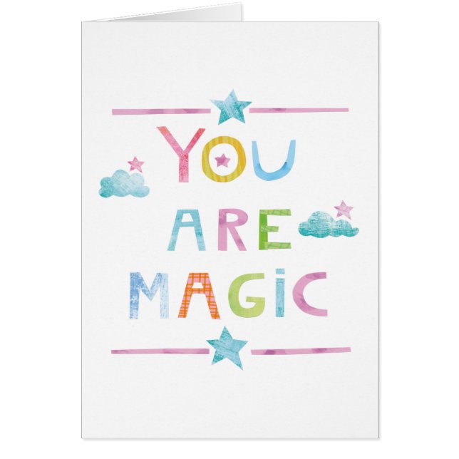 Las nubes mágicas usted es mágico (Frente)