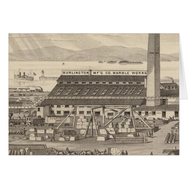 Las obras de mármol de Burlington Manufacturing Co (Anverso (Horizontal))