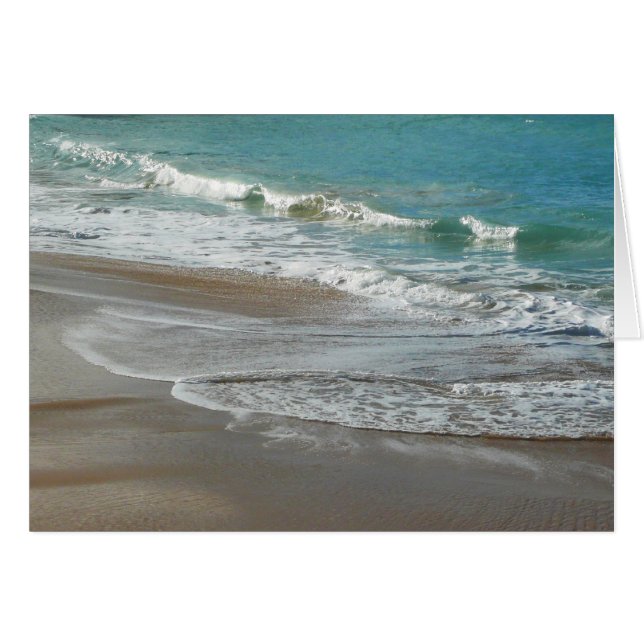 Las olas brillan sobre el océano azul turquesa de  (Anverso (Horizontal))