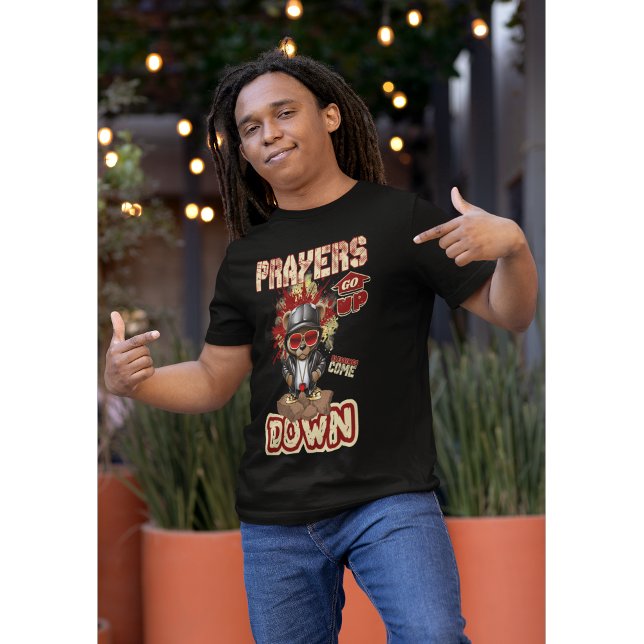 Las oraciones aumentan camiseta de fe cristiana (Subido por el creador)