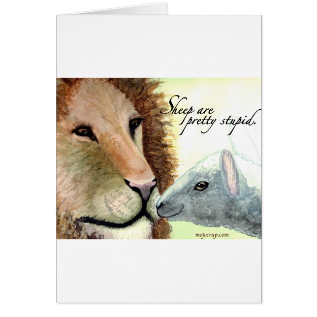 Las ovejas son bonito estúpido (Frente)