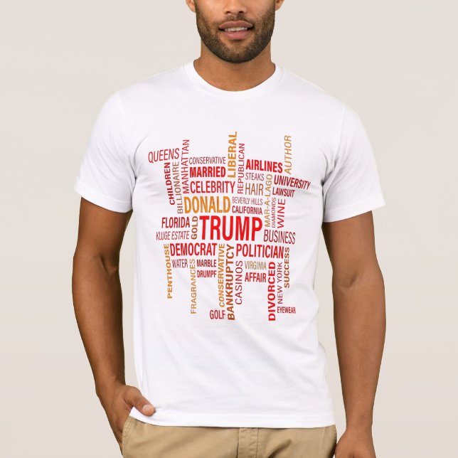 Las palabras describen la camiseta de Trump Mens B (Anverso)