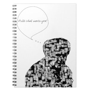 Las palabras hacen que el cuaderno el del hombre