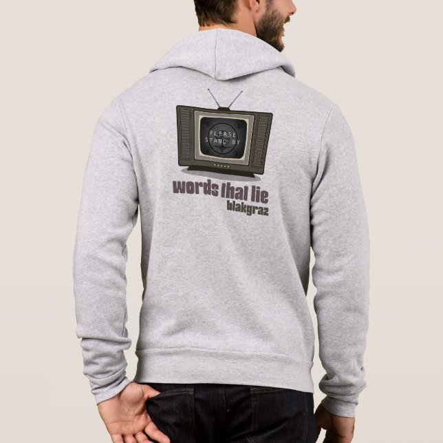 Las palabras que mienten la sudadera de Blakgraz (Reverso)