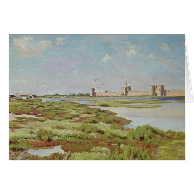 Las paredes de la ciudad de Aigues-Mortes, 1867 (Anverso (Horizontal))