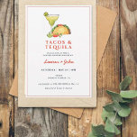 Las parejas de Taco y Tequila duchan la invitación<br><div class="desc">Invitación a la ducha de margarita margarita y taco de color pintado a mano divertida. Personalizar haciendo clic en los cuadros "Editar esta plantilla de diseño" en el lado derecho del elemento,  o haga clic en el botón azul "Personalizar" para organizar el texto,  cambiar las fuentes y los colores</div>