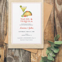 Las parejas de Taco y Tequila duchan la invitación