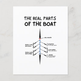 Las partes reales de la hoja de papel de barco