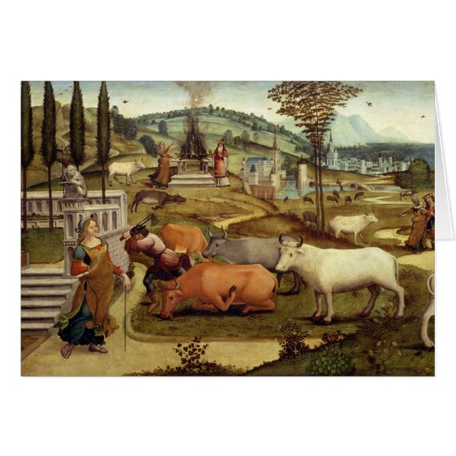 Las pasiones de Pasiphae, esposa de rey Minos del (Anverso (Horizontal))