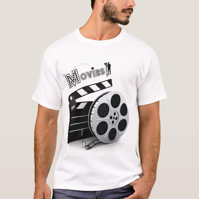 Las películas: Camiseta Reel & Clapper (Anverso)