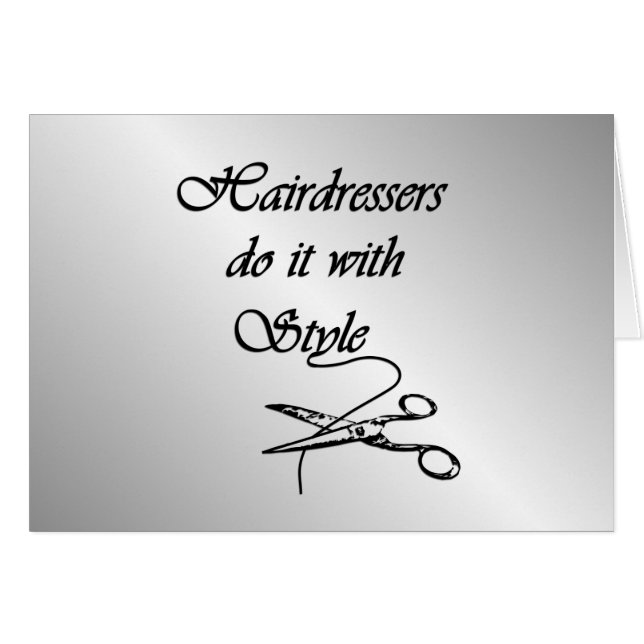 Las Peluquerías Lo Hacen Con El Estilo En Blanco E (Anverso (Horizontal))