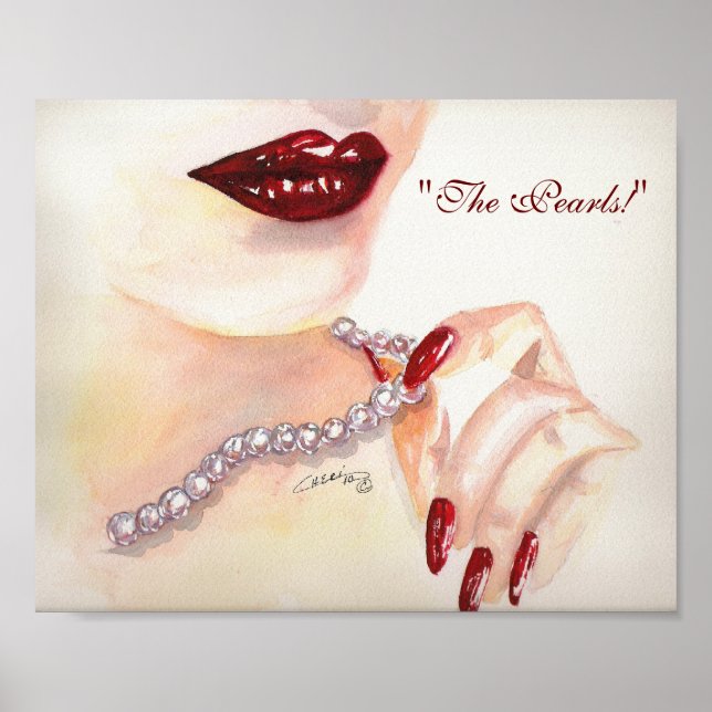 "¡Las Perlas!" Impresión 8x10 (Frente)