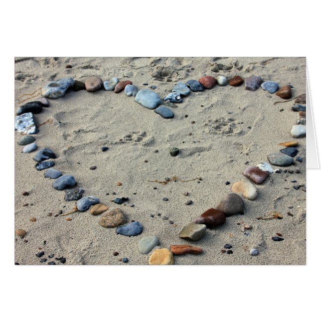 Las piedras del corazón en la arena (Anverso (Horizontal))