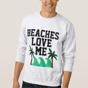 LAS PLAYAS ME AMAN Camisetas divertidas para hombr