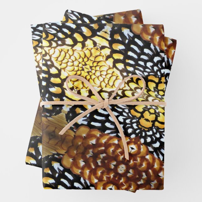 Las plumas de faisán de Reeve - Envolver hojas de  (In situ)