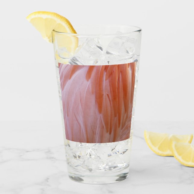 Las plumas flamencas en tonos rosas (Anverso (hielo))