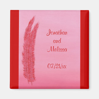 Las plumas rojas salvan los imanes de la boda de l