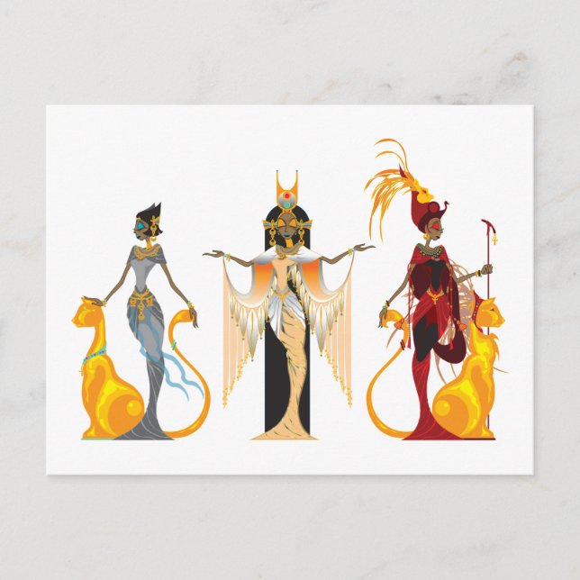 Las postales del divas de Egipto (Anverso)