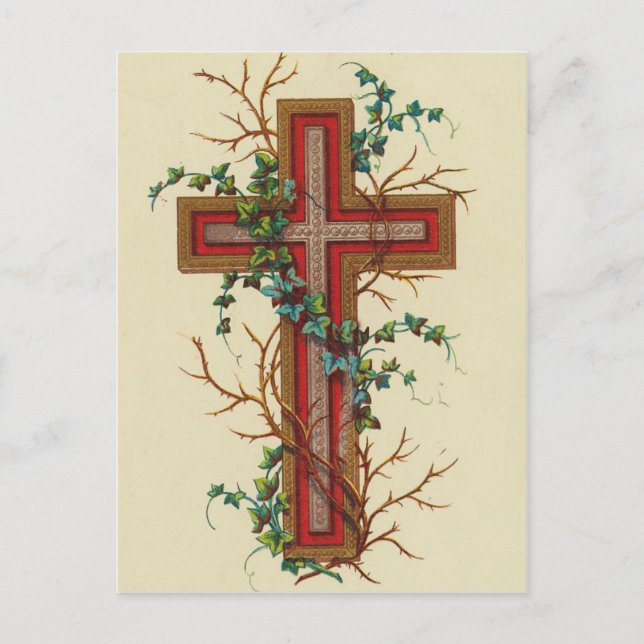 Las postales sagradas de la cruz cristiana (Anverso)