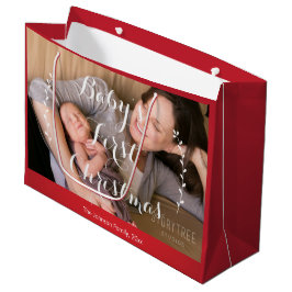 Las primeras bolsas de regalo navideñas de un bebé