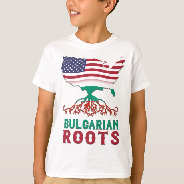 Las raíces búlgaras norteamericanas son camisetas (Anverso)