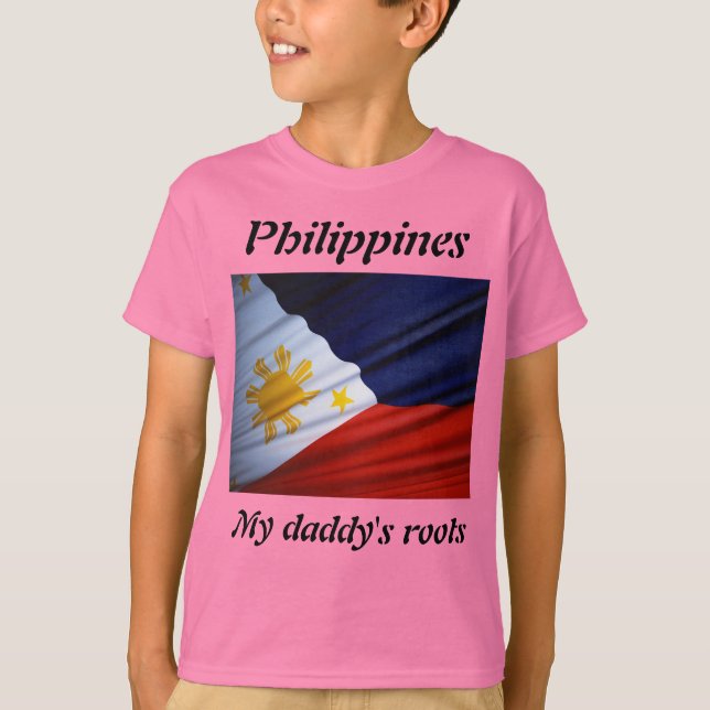 Las raíces de mi papá filipinas camisetas para niñ (Anverso)