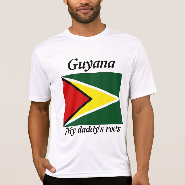 Las raíces de mi papá guyana son camisetas (Anverso)