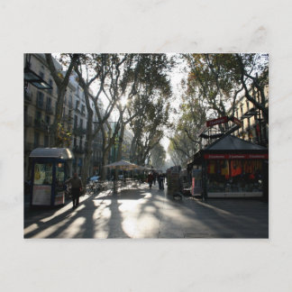 Las Ramblas, Barcelona, postal