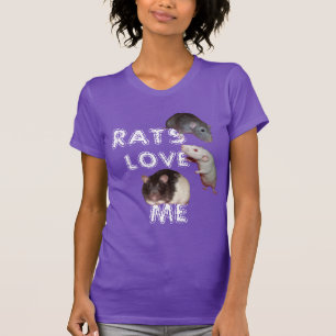 las ratas me aman camiseta