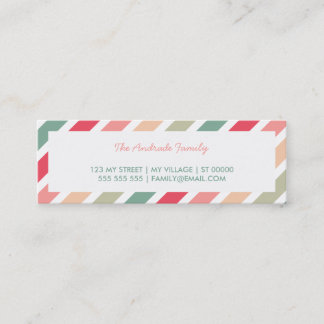 Las rayas diagonales personalizaron tarjetas de